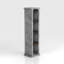 75.39'' H x 19.69'' W Cement Standard Bookcase