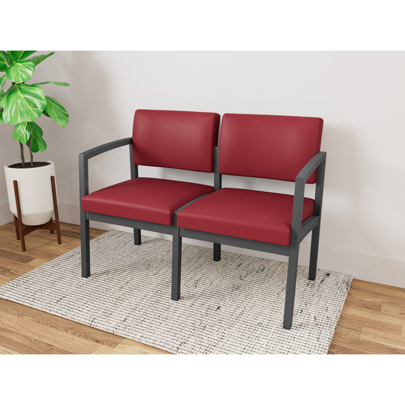 Structure en métal 2 places Lenox, Gris anthracite, Bordeaux Patriot Plus - nettoyez le vinyle avec un