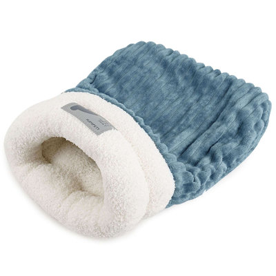 Cat Sleeping Bag Snuggle Sack Cat Bed Cave Soft Washable Beds Pet Mat Warming