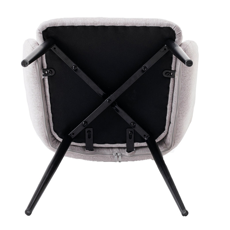 Ensemble de chaises 2 pièces, Gris clair