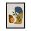 Botanical Minimalist Shapes with Green Leaf - Impression sur toile-59709970-59709971