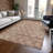 Machine Washable Indoor/Outdoor Xhevrie Terracotta Rug-1918745971