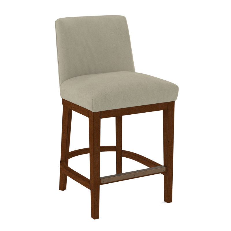 Upholstered Stool, Evolution Pumice, White