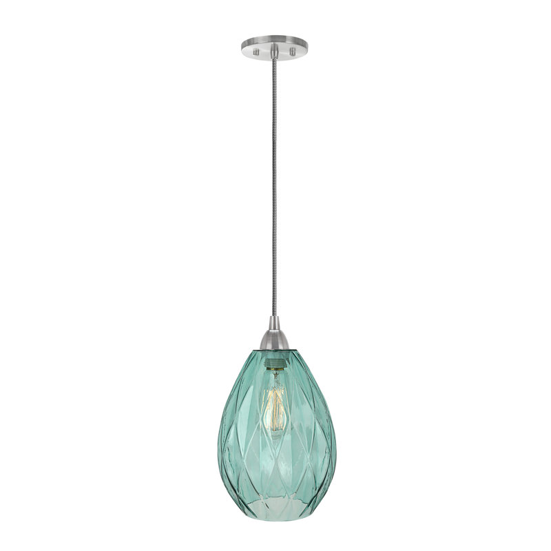 Mini-luminaire suspendu 1 lumière, Transparent
