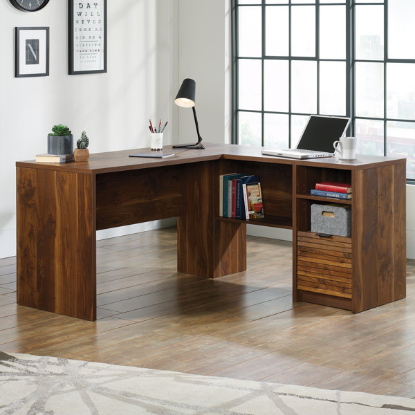 Millwood Pines Vess L-Shaped Executive Desk & Reviews | Wayfair