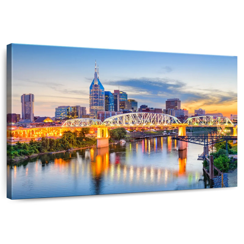 Horizon de Sirci au centre-ville de Nashville, H 34 po x l 51 po
