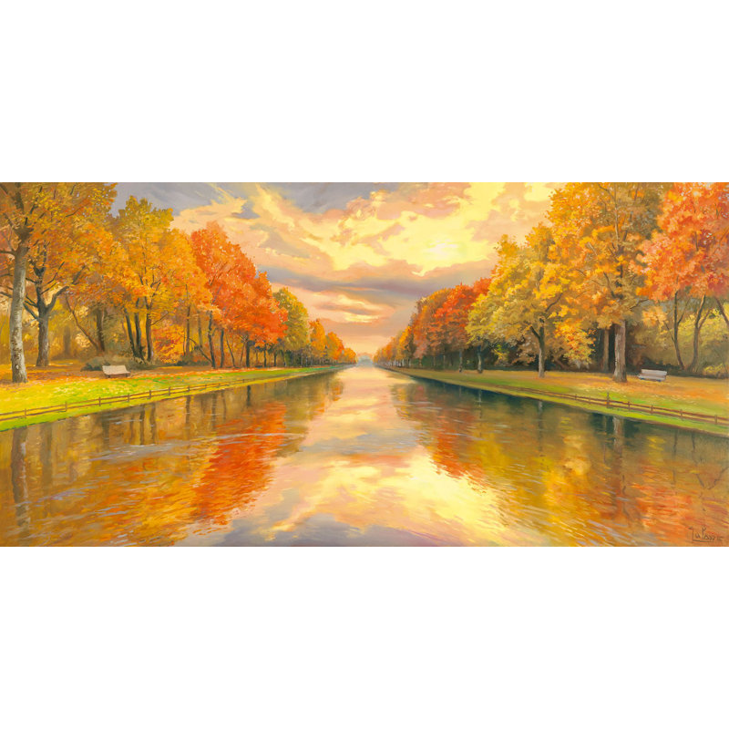 Boulevard On The Water by Adriano Galasso - Wrapped Canvas Print, 50cm H x 100cm W x 4cm D
