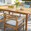 Chaise de terrasse avec coussin Lilliet Eucalyptus