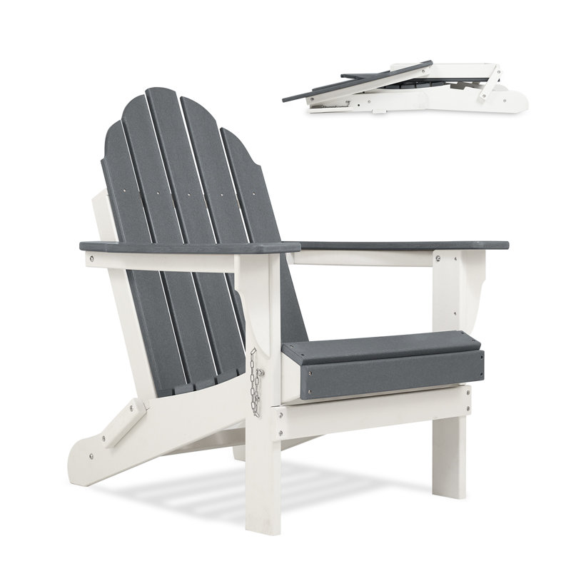 Outdoor Adirondack Chair, Grey