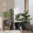 Three-piece Set Of Flower Pots With Checkered Pattern-1965979591