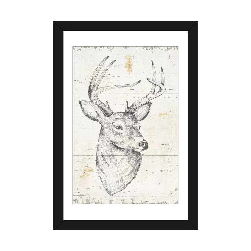 « wild & belle i », reproduction d’art sur toile, Papier beaux-arts encadré noir, H 24 po x l 16 po x P 1 po, Blanc