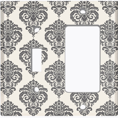 Patterned 2 - Gang Standard Combination Wall Plate