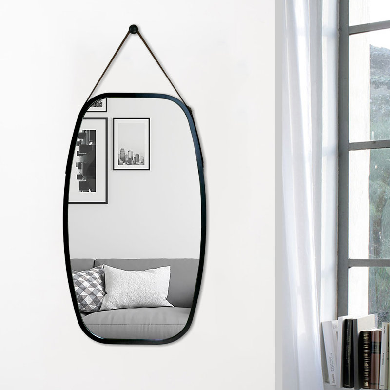 Miroir mural Jeffrey, Noir