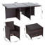 Ingmar 10 - Person Patio Dining Set with Rectangular Table , Cushions Included-28646720