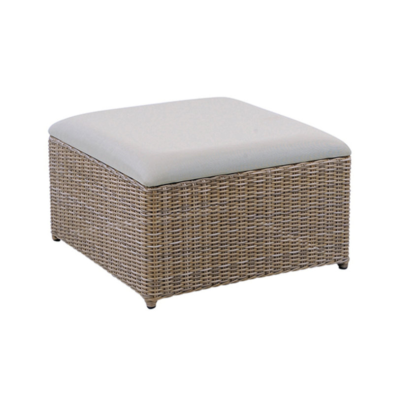 Milano Outdoor Ottoman, Driftwood