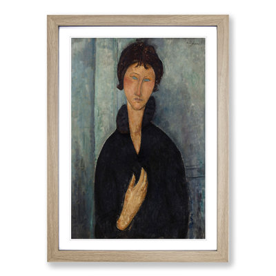 Portrait of a Woman Vol.8 by Amedeo Modigliani - Framed Print