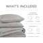 Ensemble d'édredon douillet texturé Mina Waffle Weave-453231496-453231499
