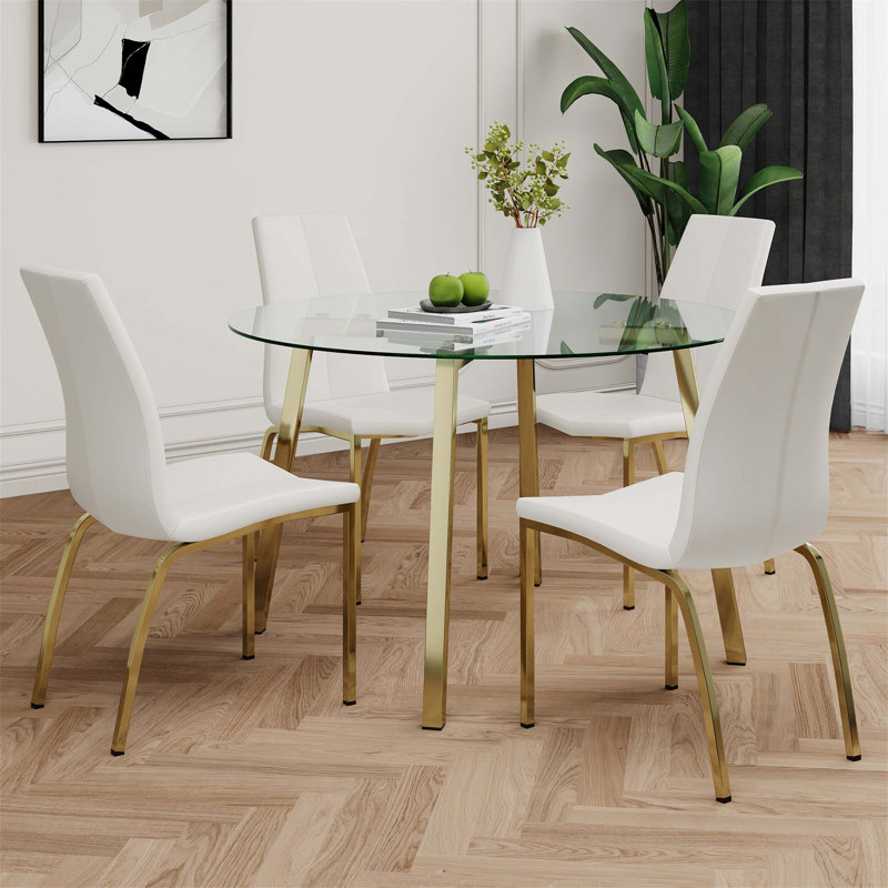 Ensemble de table de salle à manger Modern, Blanc