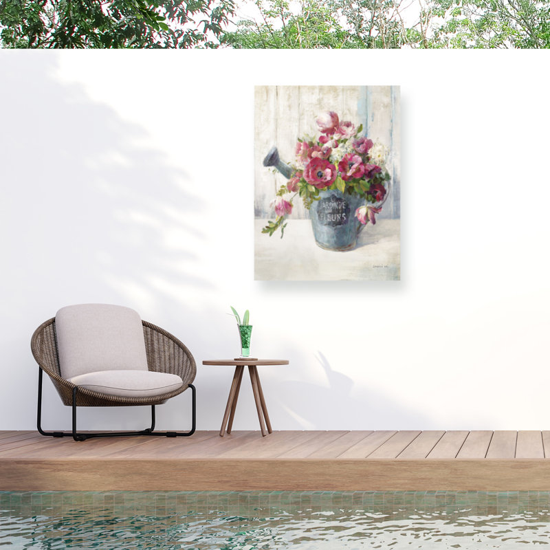 Toile d'extérieur Danhui Nai Garden Blooms II, H 19 po x l 14 po