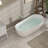 CASAINC 67"x 31.5" Freestanding Solid Surface Soaking Bathtub