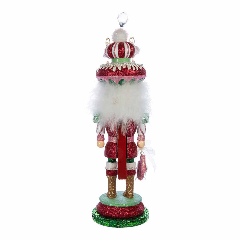18-Inch Pink and Green Rhinestone Ballet Nutcracker