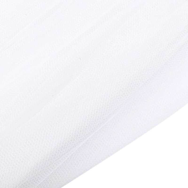 Hajek 100% Polyester Mesh Bed Capony, White
