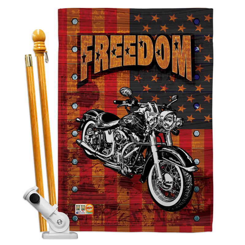Polyester à 2 côtés 40 x 28 po impressions ensemble de drapeau