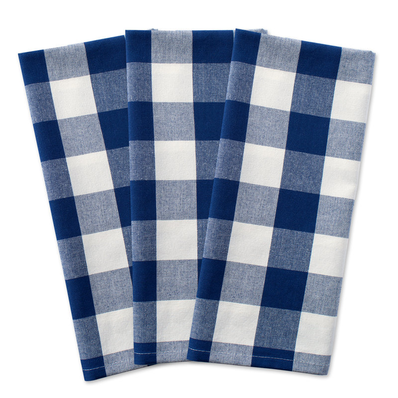 Torchon Wolsingham, Bleu marine et crème