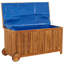 Dakota Fields Antiana 113cm W Water Resistant Acacia Solid Wood Deck Box with Wheels in Brown