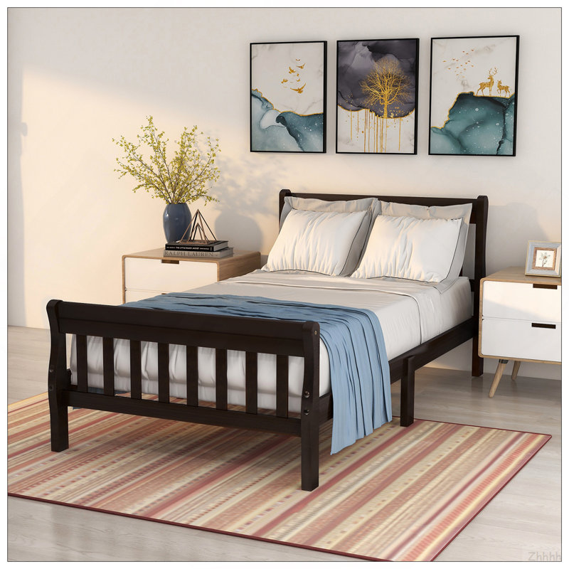 Lit plateforme Wood, Espresso