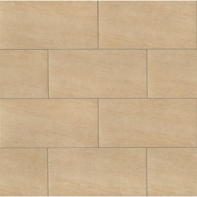 Moonstone 12" x 24" Porcelain Field Tile in Beige
