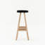 Oki-Nami Upholstered Stool with Solid Wood Frame-1359113639