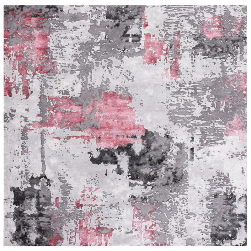 Craft Performance Abstract Rug, Square 5'3"