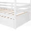Lit simple avec lit gigogne (blanc) - peu encombrant Lit en bois durable