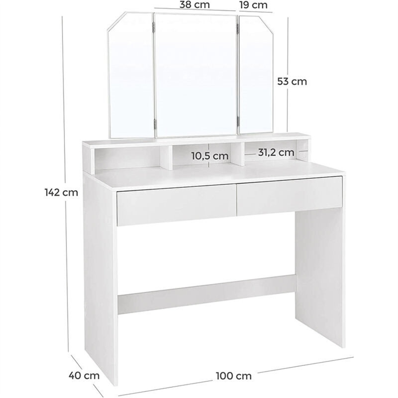 Jeany Dressing Table with Mirror