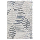 Karari Blue Hand Hooked Wool Rug