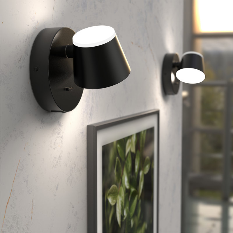 LED Wall Sconce, Matte Black