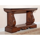 63" Solid Wood Console Table