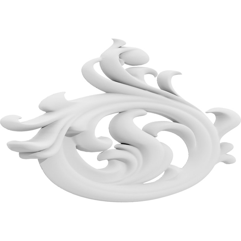Applique Fayette Rosette, H 2 po x l 4 po x P 0,38 po, Droite