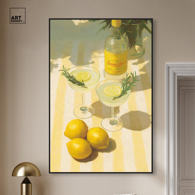«Limoncello Sunbeam», reproduction d'art sur toile par Art Remedy
