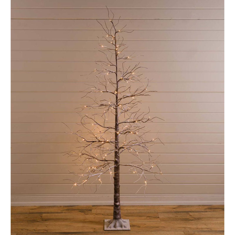 Bouleau illuminé intérieur / extérieur 6 pi H 6 po