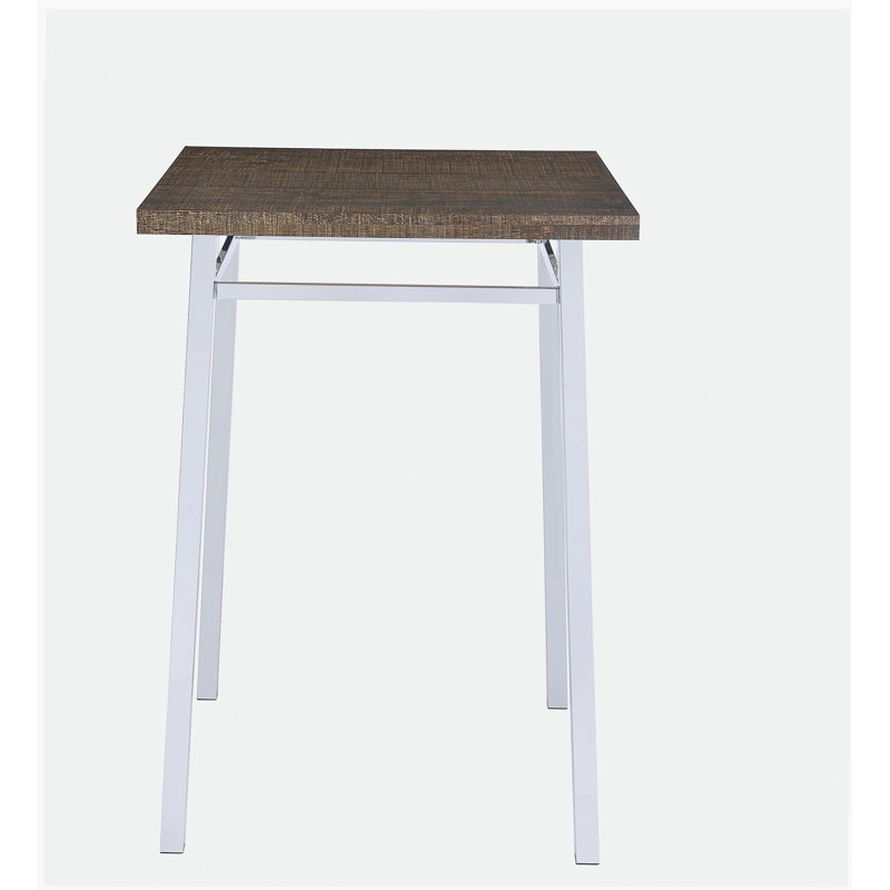 Table de bar carrée en chêne