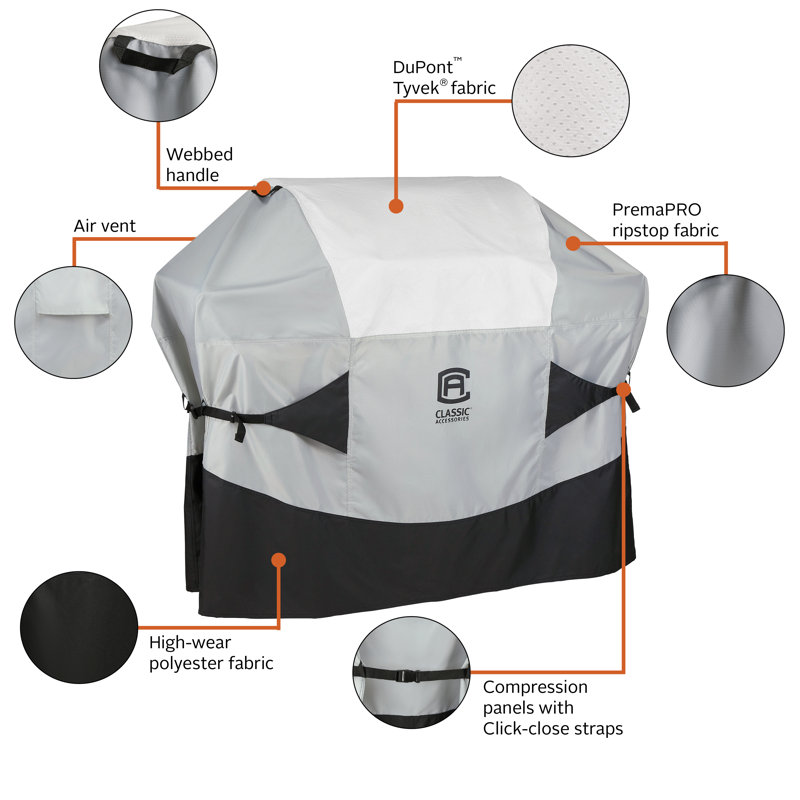 Classic Accessories 22.5'' W x 60'' D Grill Cover