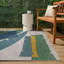 Tapis d'intérieur / extérieur vert / crème Correlly-124511364