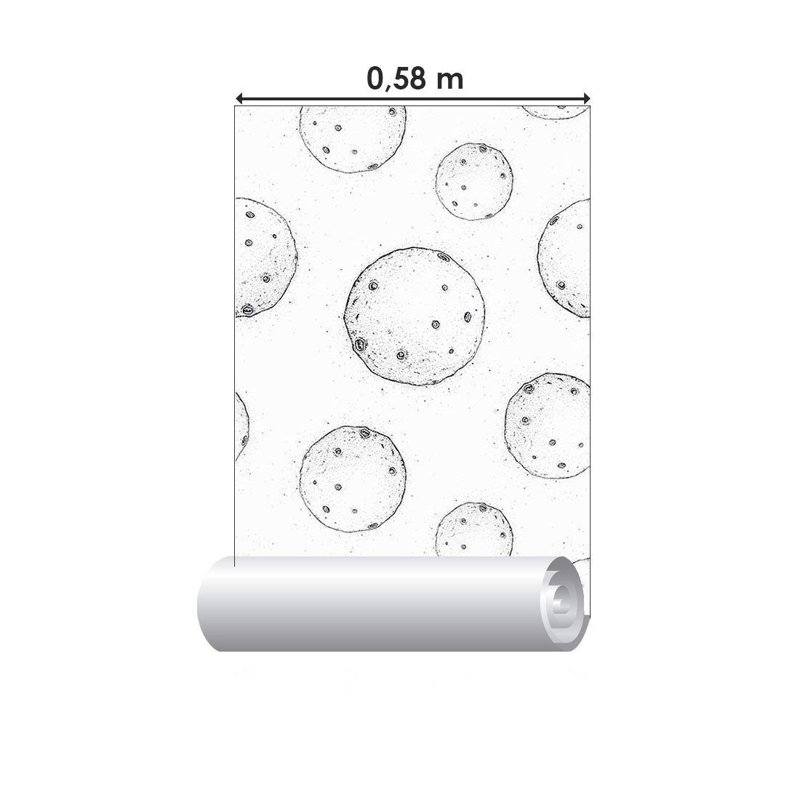 Rouleau de papier peint pelez et collez L 126 po x l 24 po Marlton