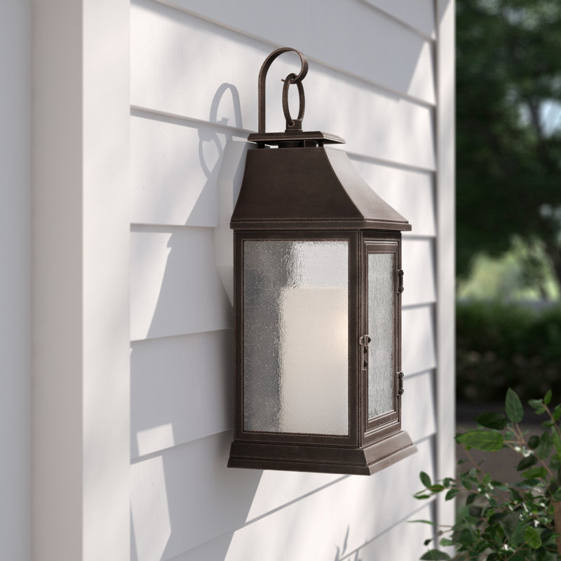 Lanterne murale d'extérieur 1 lumière Sheperd, Cuivre héritage, H 25,63 po x l 8,5 po x P 9,63 po