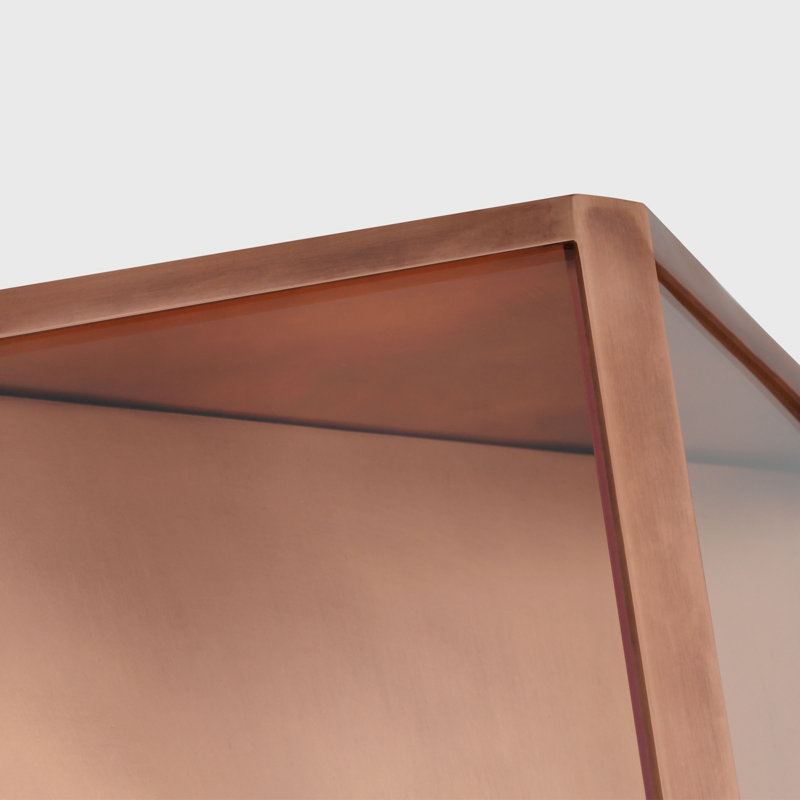 Punto LED Outdoor Wall Lantern, Natural Copper, 22.2" H x 4.7" W x 10" D