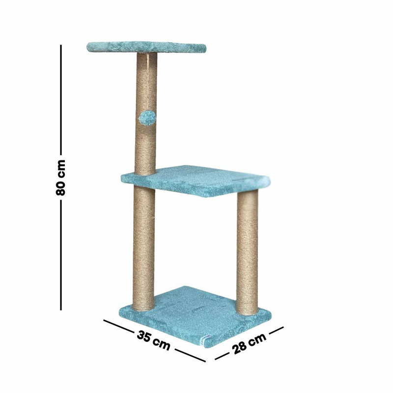 Grattoir pour chat, Turquoise