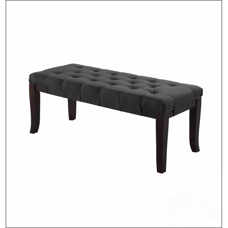 Linon Tufted Bench, Fabric,A solid basic framework, comfortable, durable and beautiful