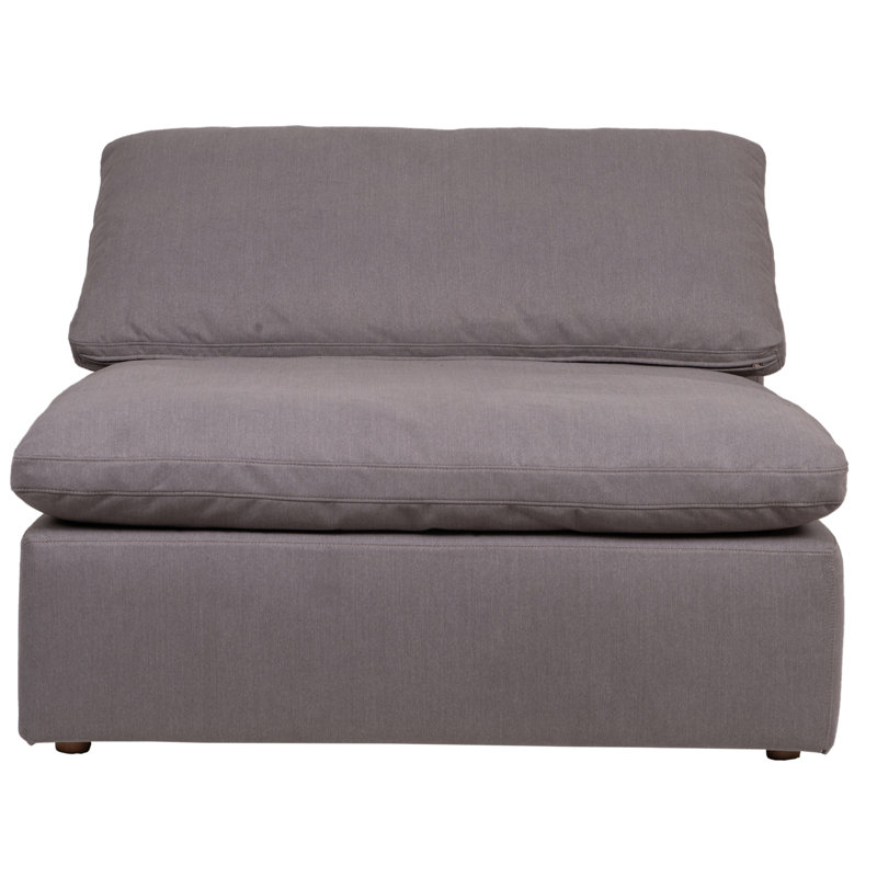 Clay Slipper Chair, Light Gray Performance